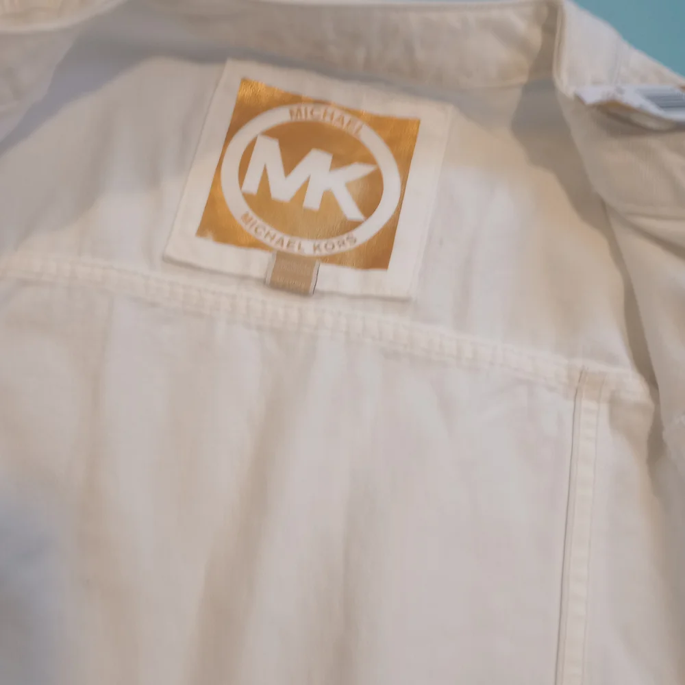 NWT Michael Kors White Jean Jacket - Picture 4 of 16
